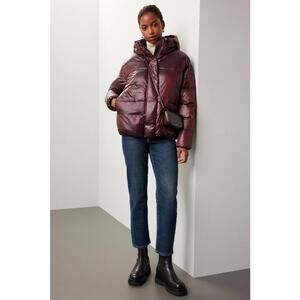 Save the Duck Burgundy Aimie Jacket Size L with small snags